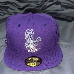 New Era Purple 59FIFTY Cap with Embroidered Bird